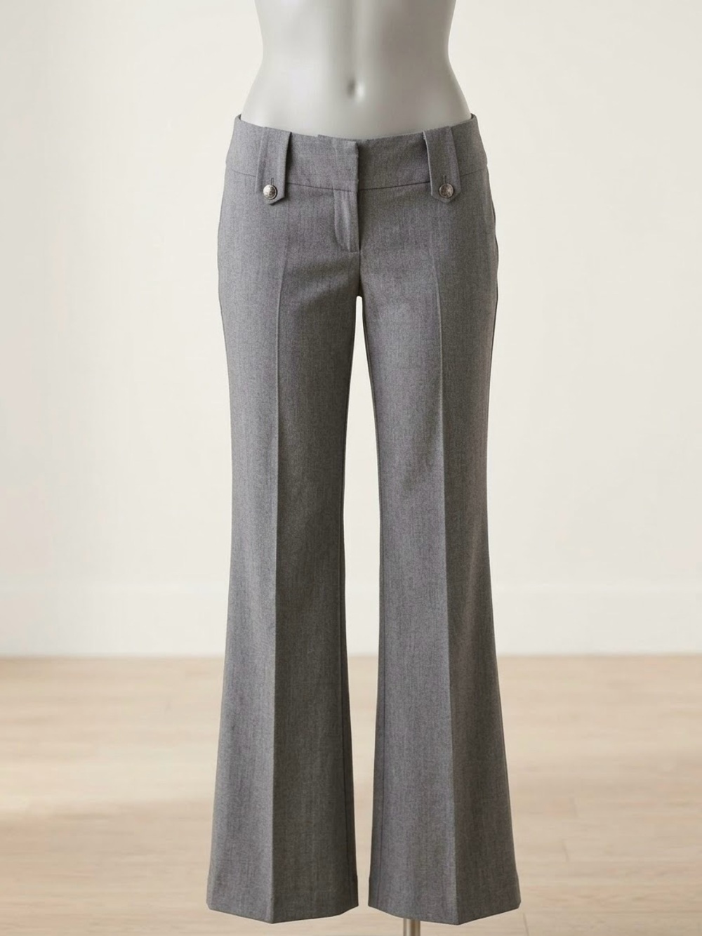 Bebe Gray Bootcut Dress Pants - Women's